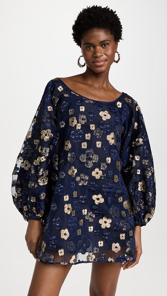 Midnight Blue Organza Good Luck Dress | Shopbop