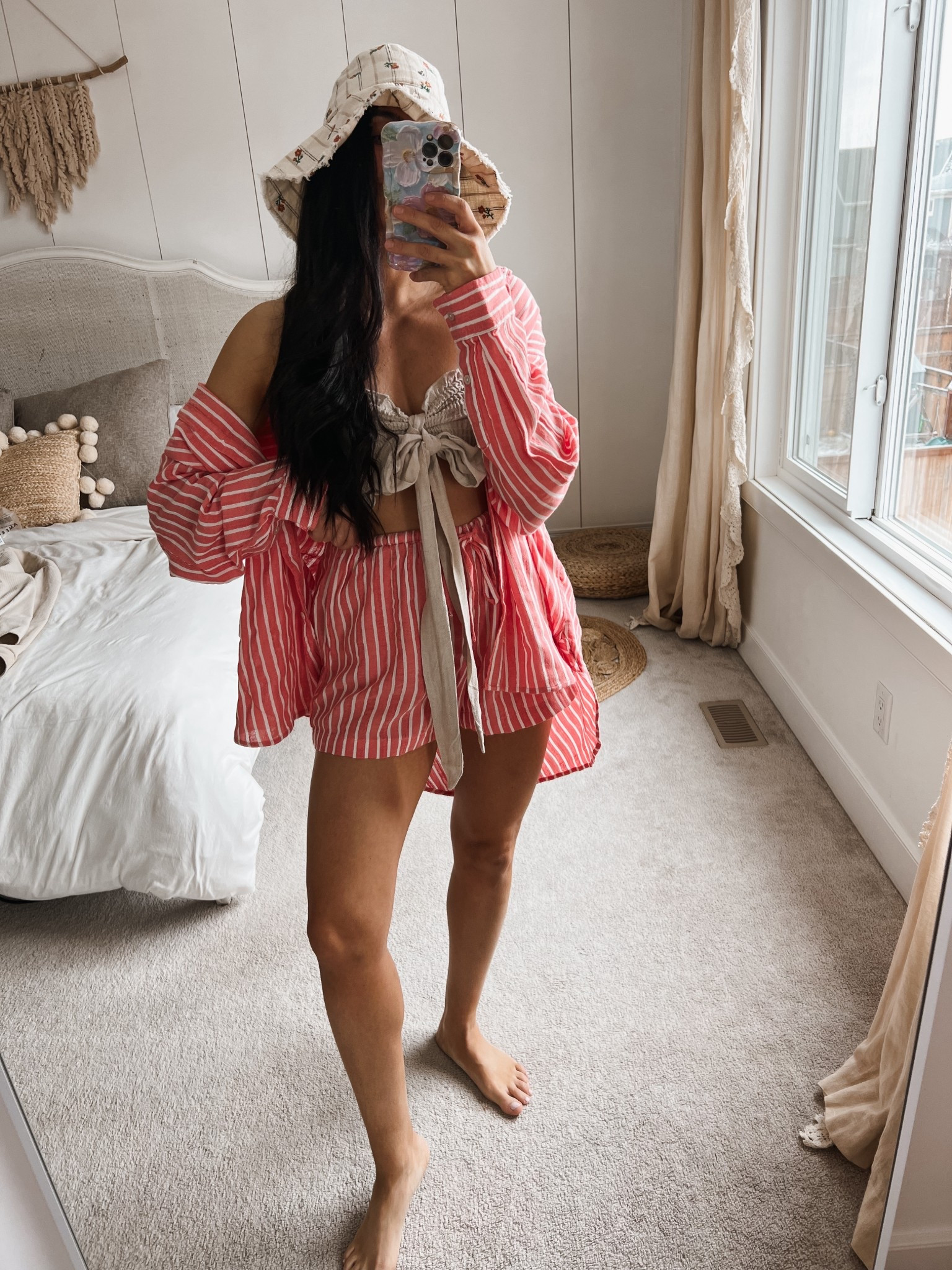 Med in the shirts. Large in the shirt 
Easy Little beach outfit 

@Aerie 

#LTKTravel