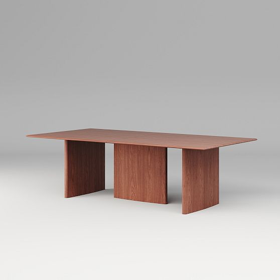 Farrow Communal Table, 96 Inch, Natural Walnut | West Elm (US)