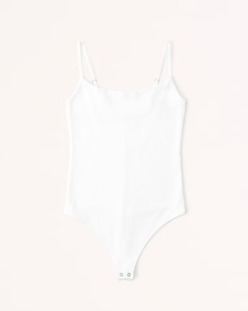 Cotton Seamless Fabric Cami Bodysuit | Abercrombie & Fitch (US)