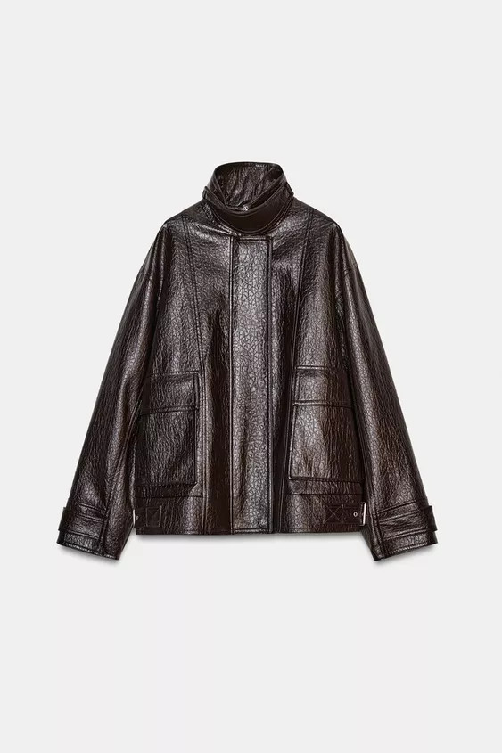 FAUX LEATHER JACKET ZW COLLECTION | Zara US