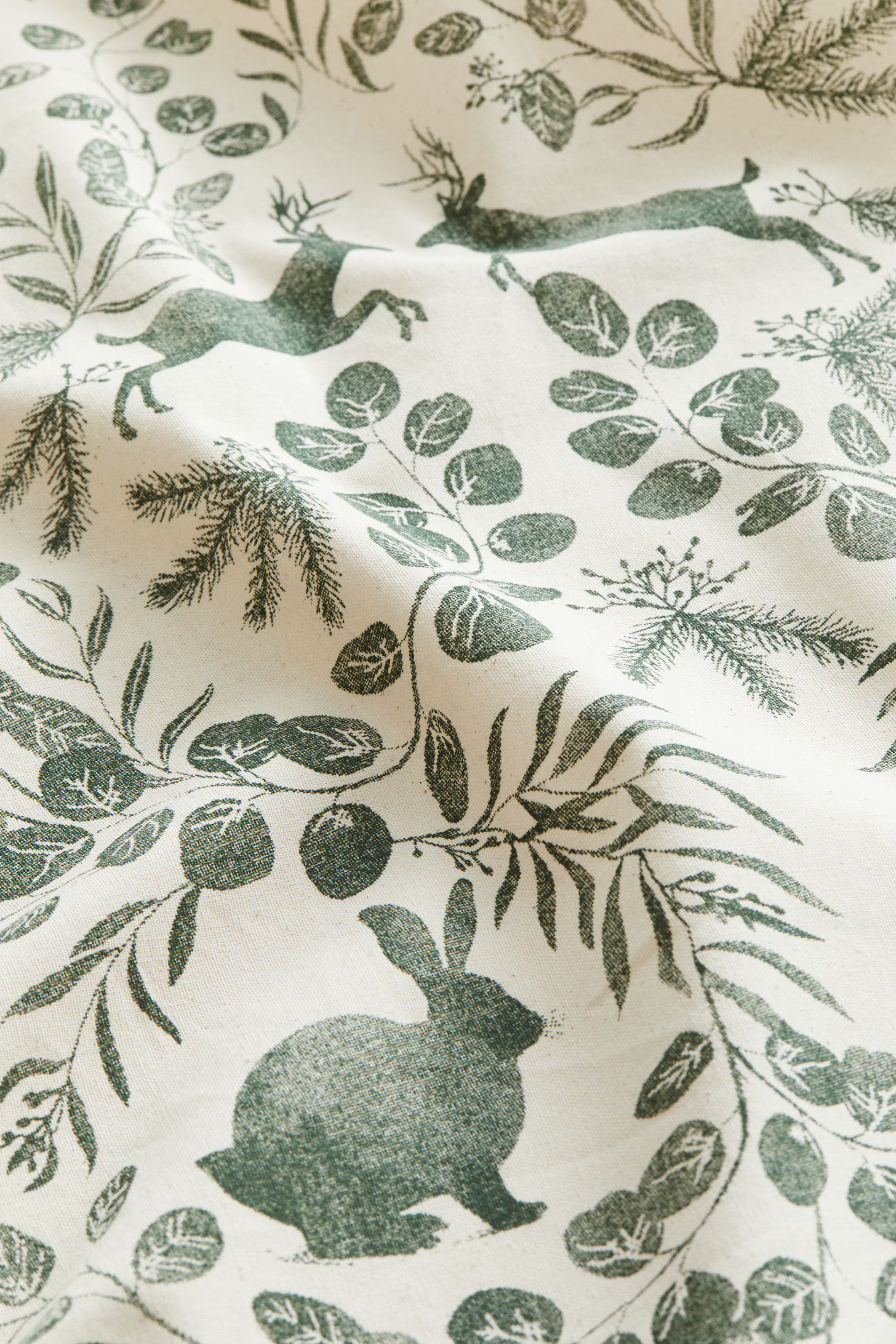 Patterned Cotton Tablecloth - Green/patterned - Home All | H&M US | H&M (US + CA)