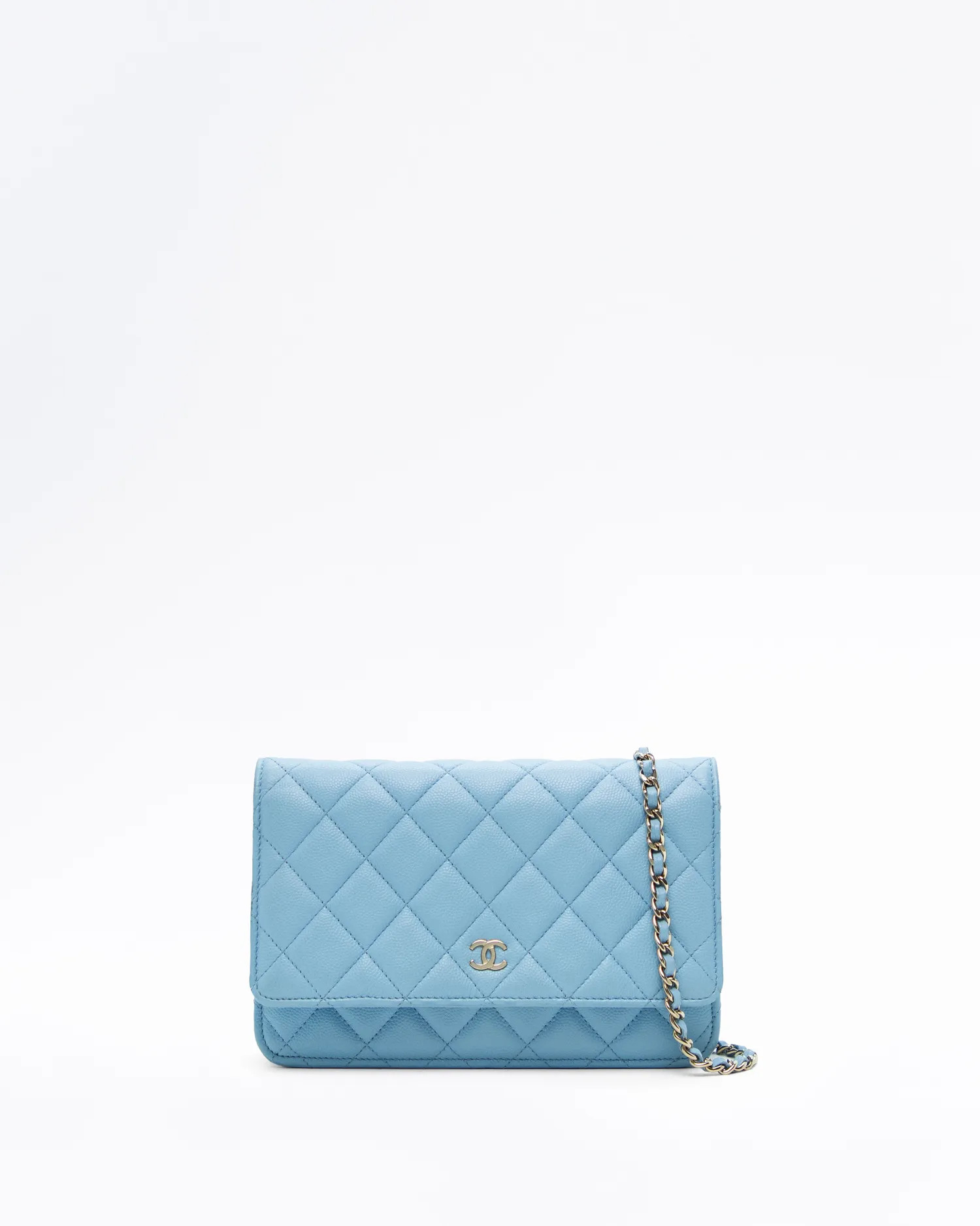 Caviar Quilted Wallet on a Chain | Vivrelle
