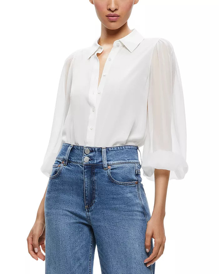 Roanne Blouson Sleeve Blouse | Bloomingdale's (US)