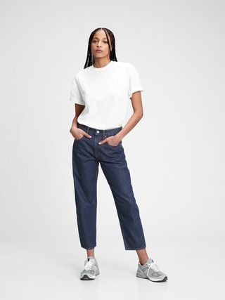 High Rise Barrel Jeans With Washwell™ | Gap (US)