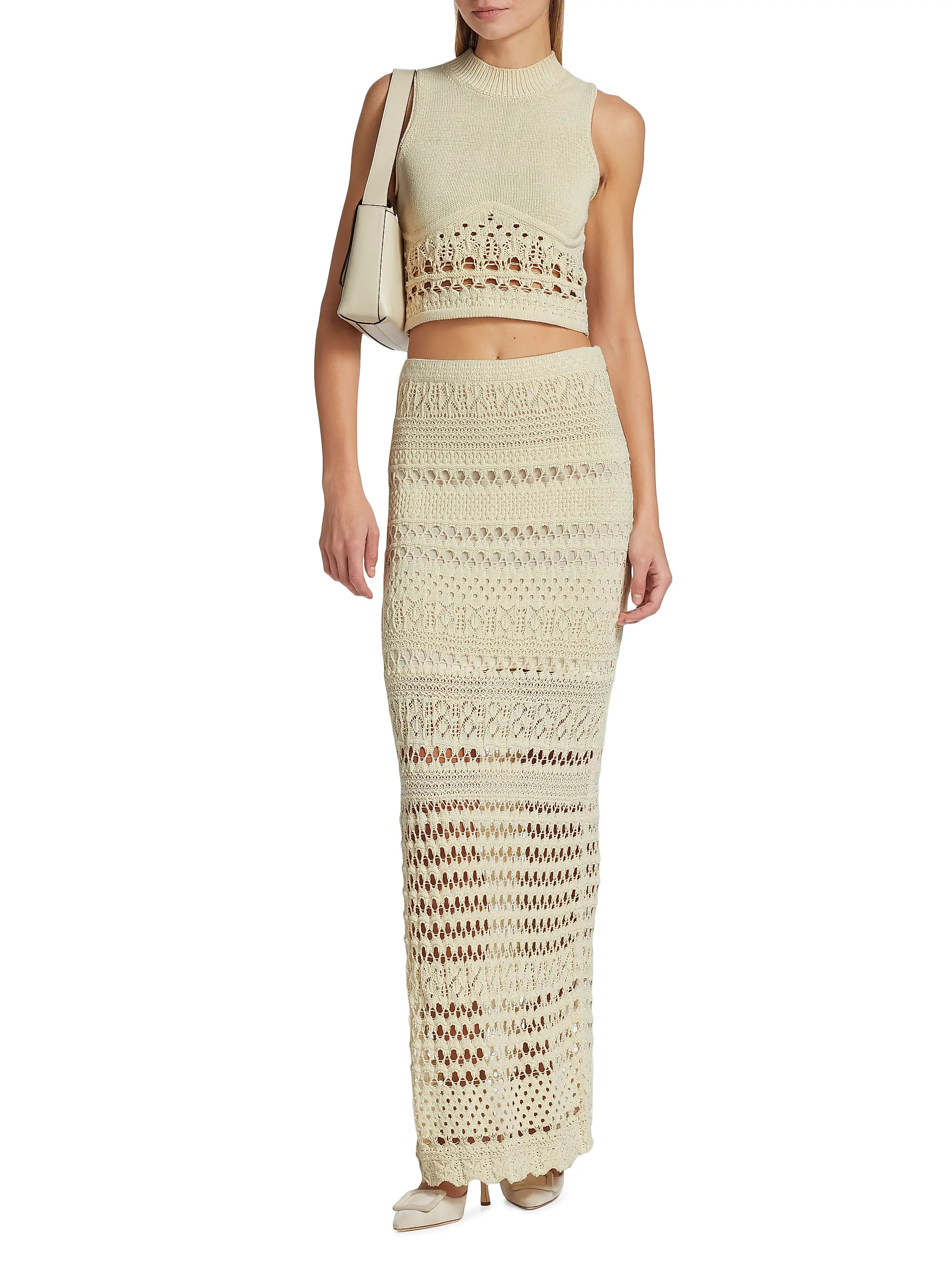 Alita Macramé Maxi-Skirt | Saks Fifth Avenue