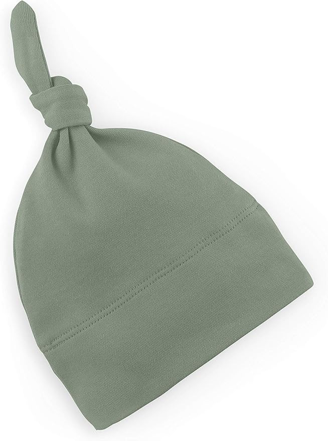 Colored Organics - Newborn Hat - Organic Cotton Baby Hat - Top Knot Newborn Cap | Amazon (US)