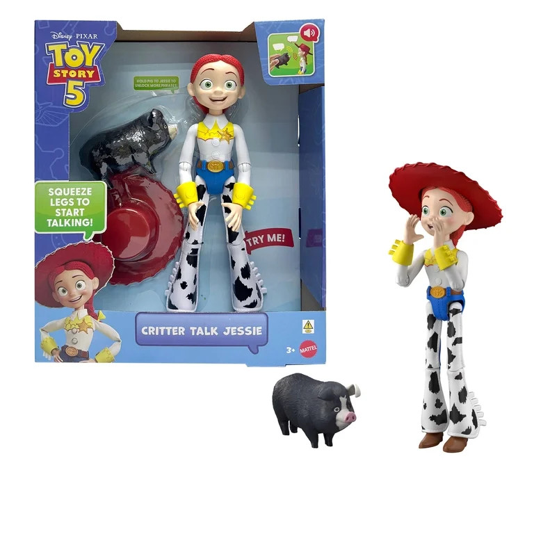 Disney and Pixar Toy Story 5 Critter Talk Jessie, 12 Inch Action Figure Toy & JD Pig, 35 Sounds | Walmart (US)