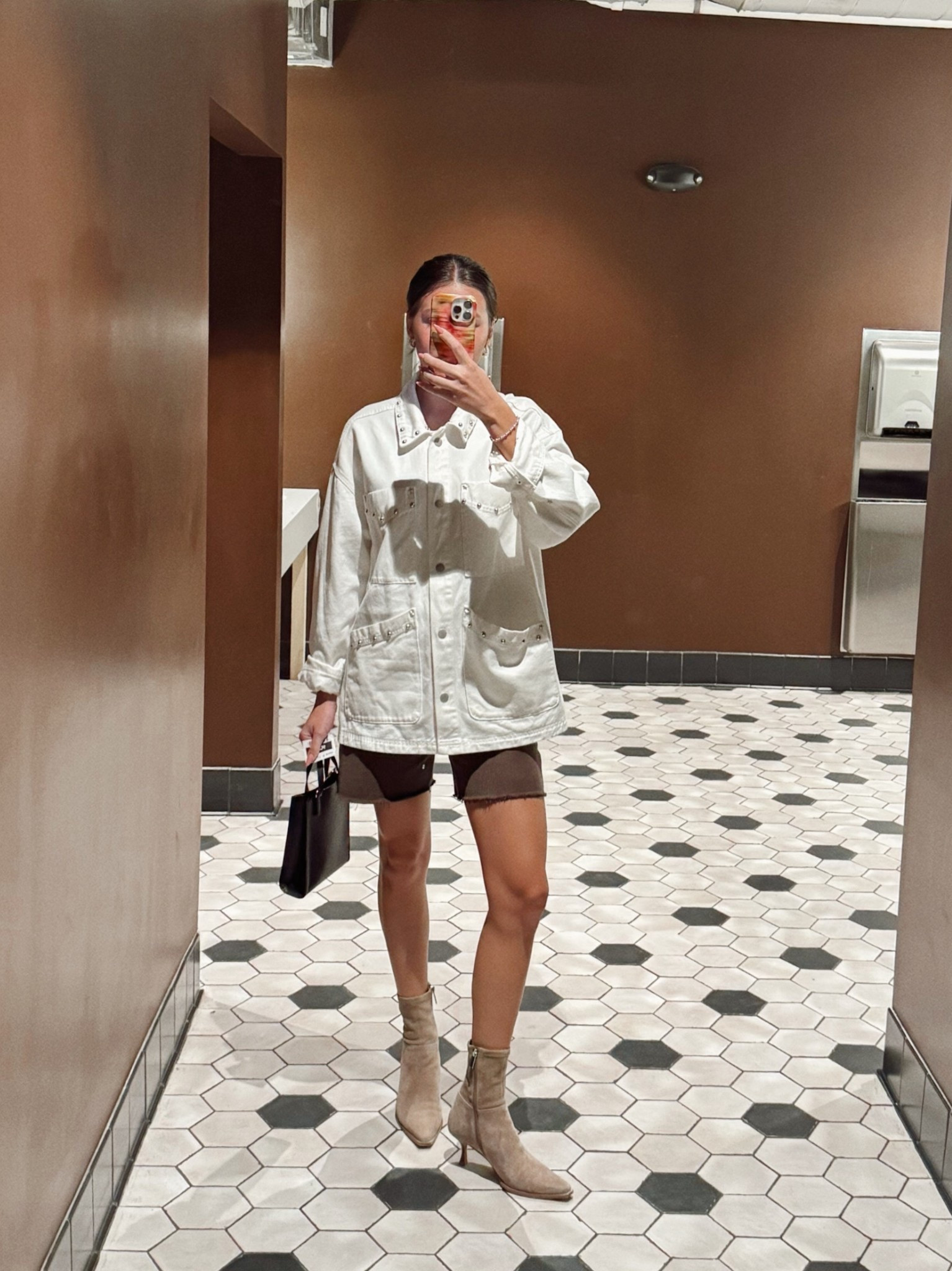 Denim on denim for church! 💒

*shorts are zara - linked similar! 🩳

#church #denim #bermudashorts #suedeboots #style #falloutfit #outfitinspo #mom #ootd

#LTKFindsUnder100 #LTKShoeCrush #LTKFindsUnder50