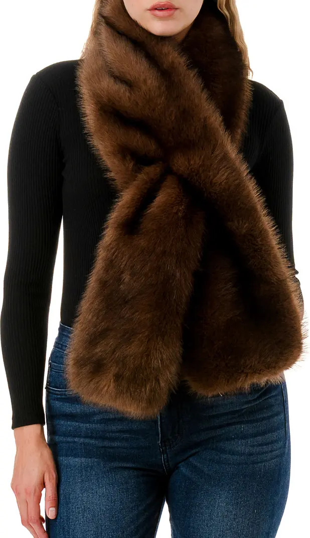Faux Fur Pull-Through Scarf | Nordstrom Rack