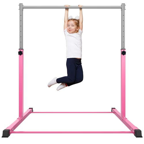 Safly Fun Gymnastics Bar for Kids Ages 3-15 for Home - Steady Steel Construction, Anti-Slip, Easy... | Amazon (US)