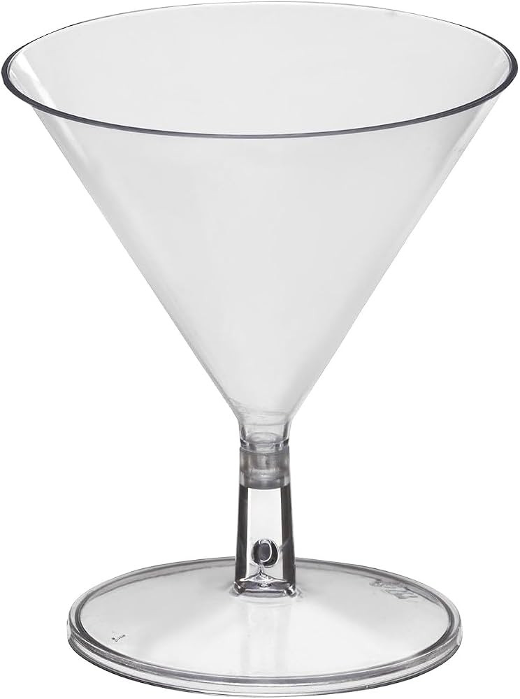 Party Essentials Miniware Disposable 2 oz. Small Plastic Mini Martini Appetizer and Dessert Cups/... | Amazon (US)