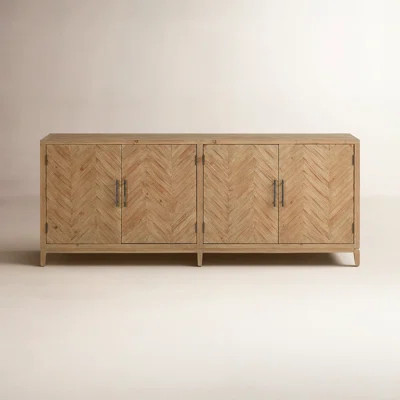 Duras 84" Wide Pine Solid Wood Sideboard | Wayfair North America