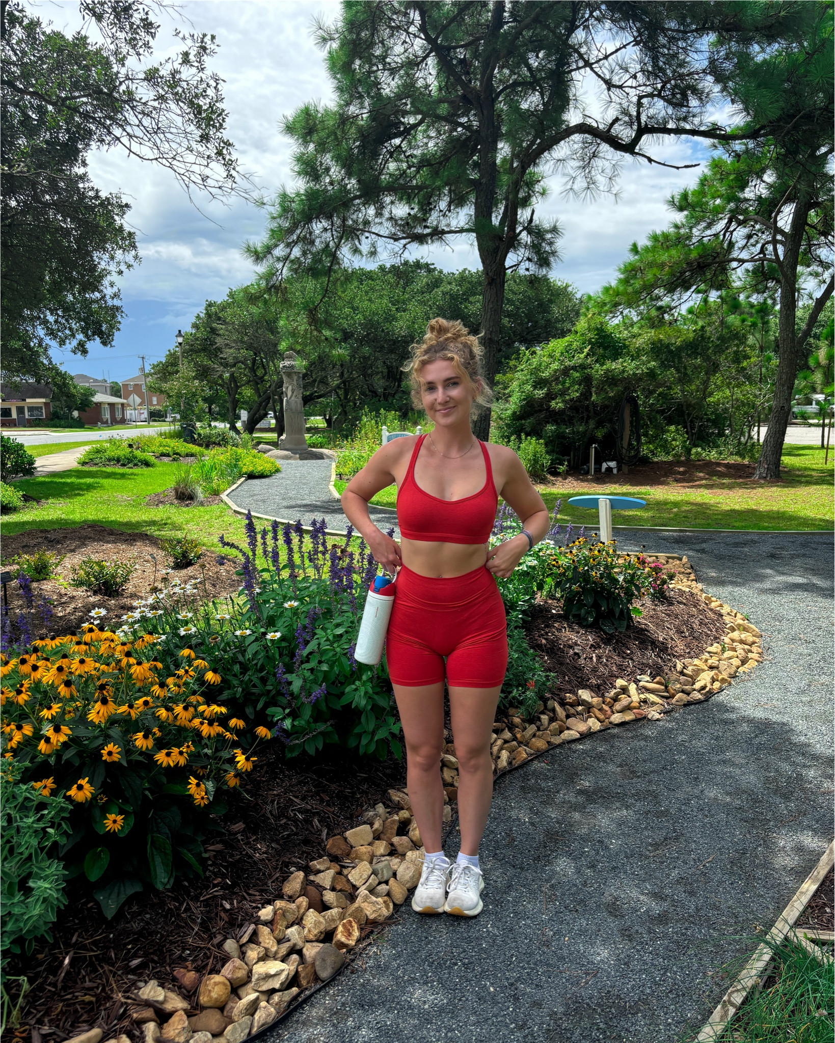 Girlypop fit check! Super stretchy, buttery soft material. Small in top & medium in shorts  

#LTKFitness #LTKFindsUnder100 #LTKActive