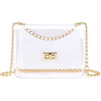 Ayieyill Clear Purses for Women Stadium Approved Crossbody, Clear Purse Handbags for Working Conc... | Amazon (US)