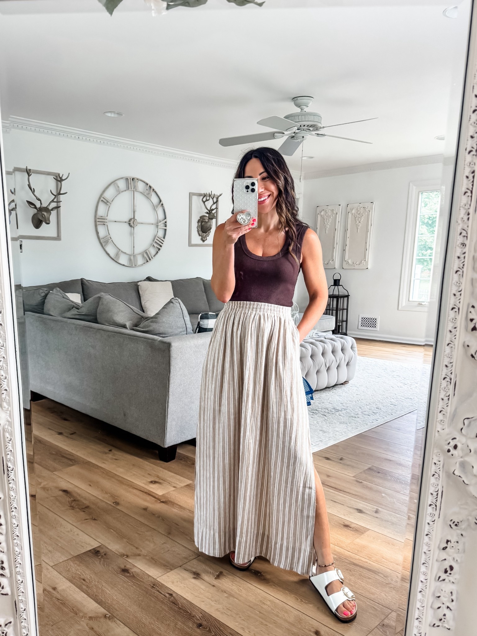 Small maxi skirt, XS tank top @evereveofficial #everevepartner  #everevestyle

#LTKOver40 #LTKFindsUnder100