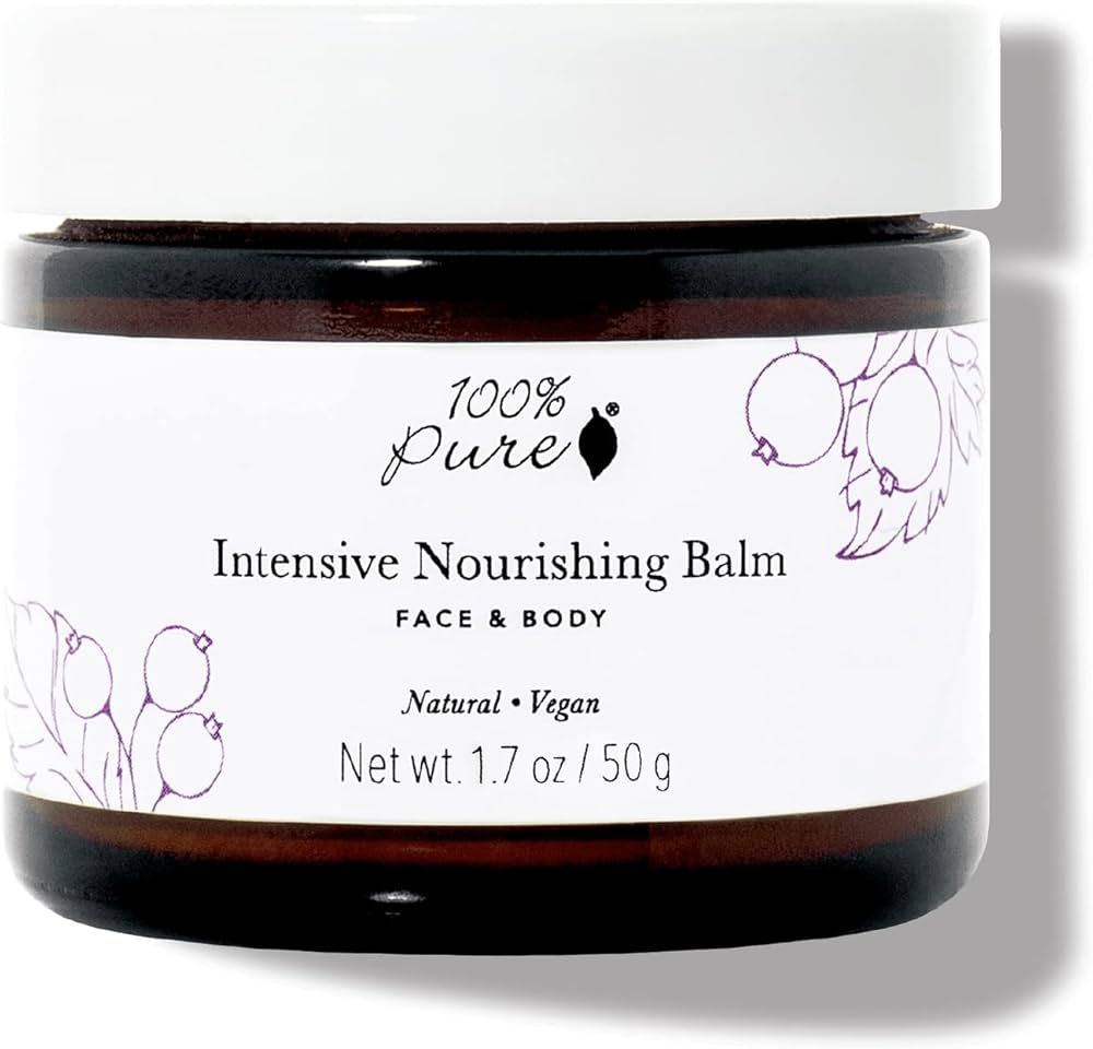 100% PURE Intensive Nourishing Balm Face & Body Cream Moisturizer Luxuriously Thick Replenishment... | Amazon (US)