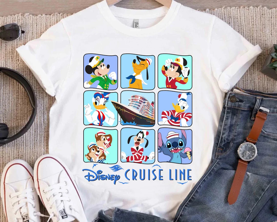 Cute Cruise Line Mickey and Friends Disney Cruise Shirt, Disney Family Cruise 2025 Tee, Cruise Li... | Etsy (US)