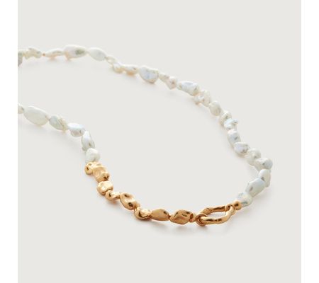 Keshi Pearl Necklace 46cm/18' | Monica Vinader (Global)