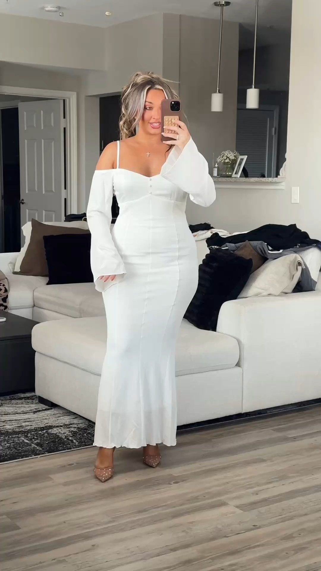 The prettiest dress! Perfect for the holidays or a bride to be! Wearing a size large 

#LTKootd #LTKCyberWeek #LTKHoliday