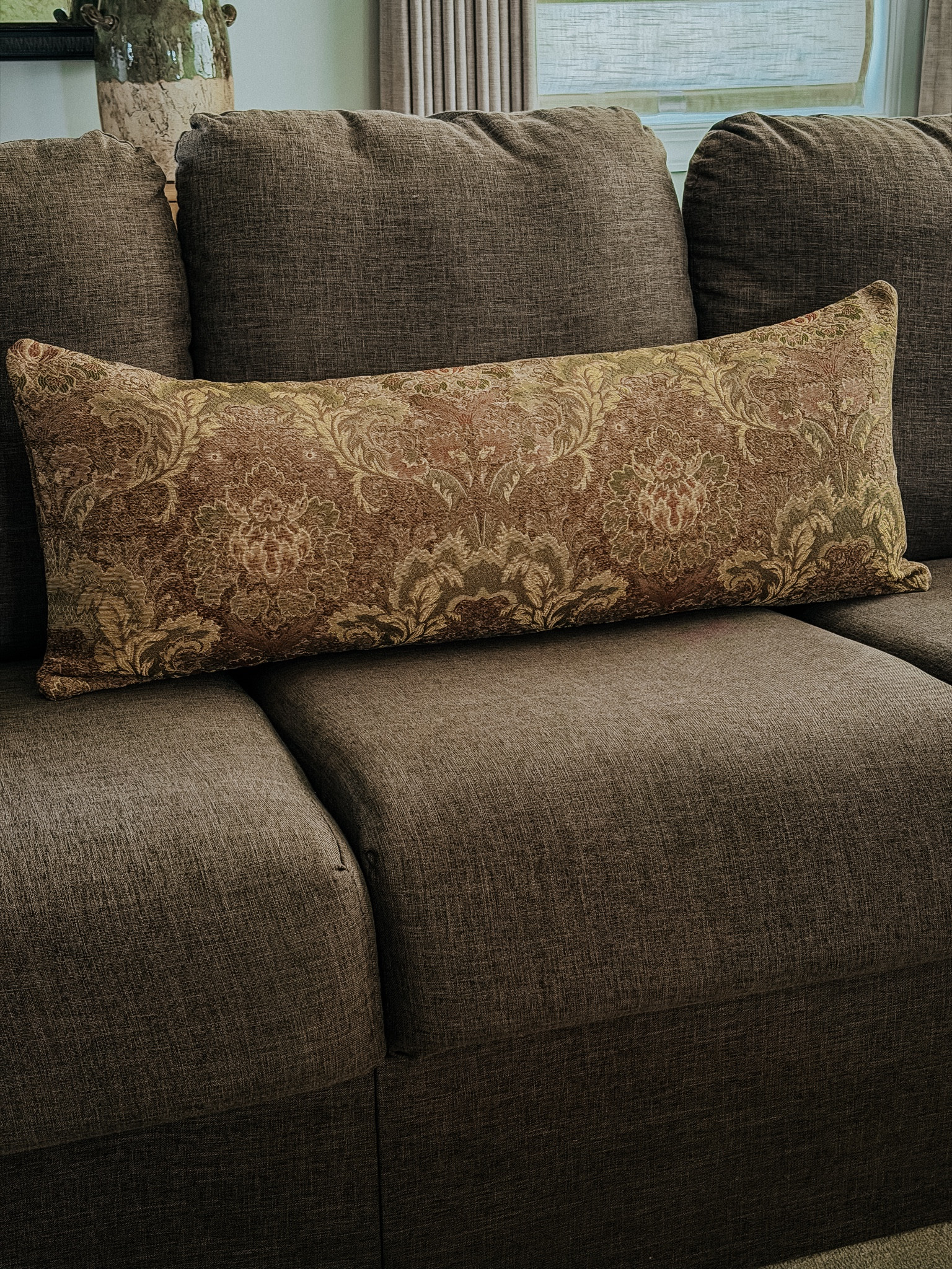 Tapestry lumbar pillow; elevated home interiors; vintage modern

#LTKHome