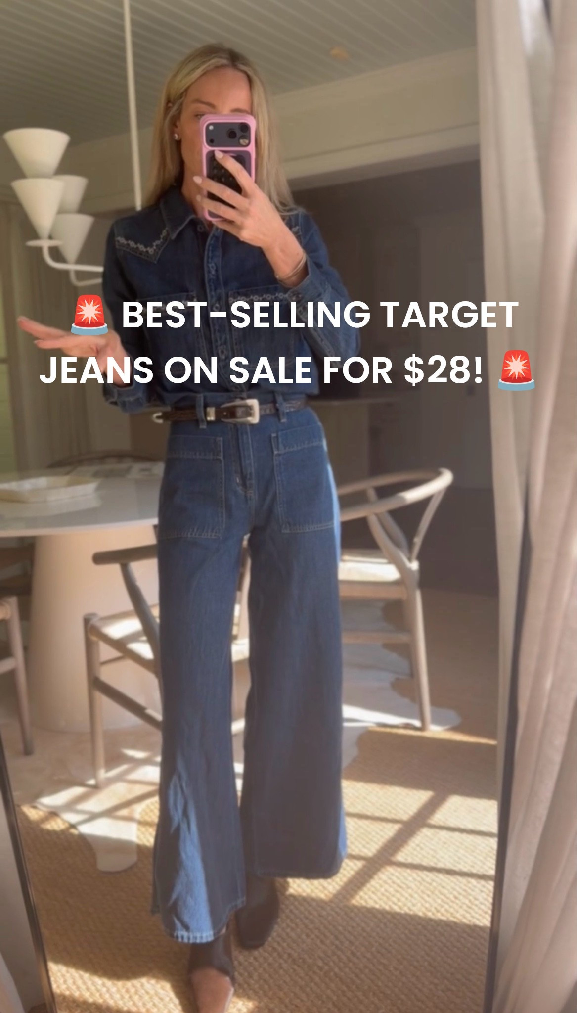 Size Small top, size 2 jeans!!! Do not miss these at this price!