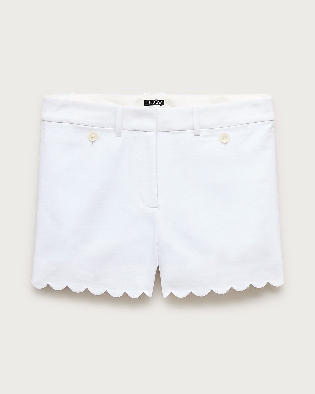 Scalloped suit short in Gramercy linen blend | J. Crew US