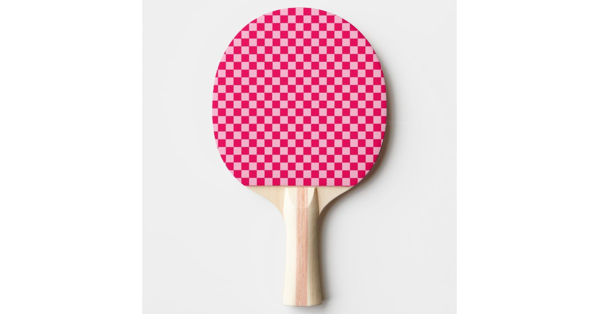 Pink Combination Classic Checkerboard by STaylor Ping-Pong Paddle | Zazzle | Zazzle