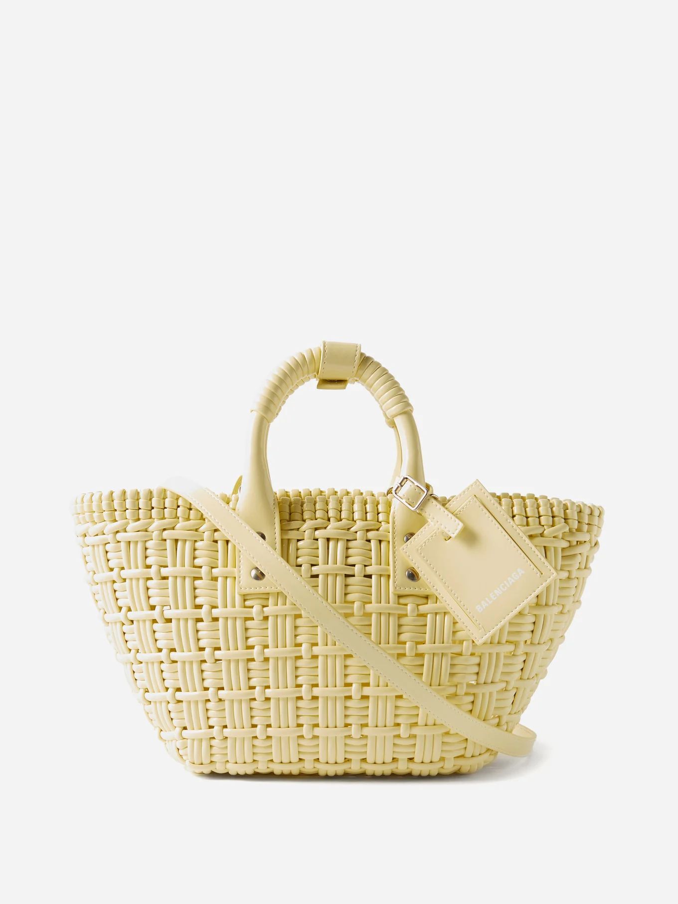 Bistro XS woven faux-leather basket bag | Matches (UK)