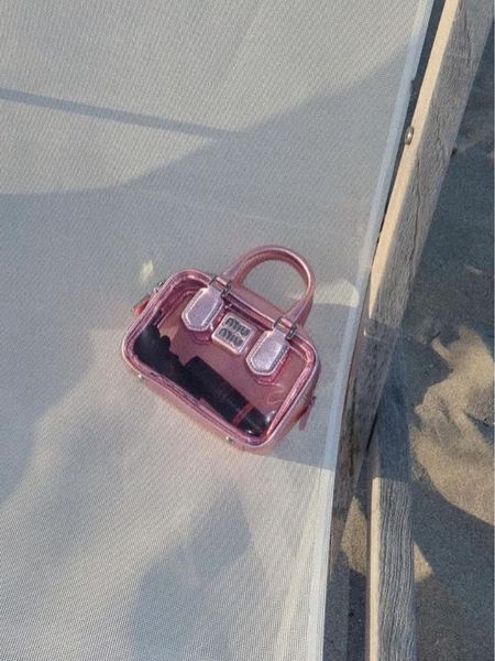The cutest mini pink Miu Miu bag