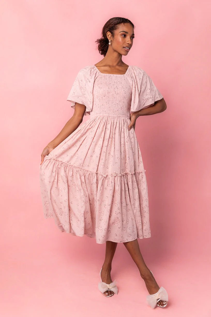 Lennon Dress in Dusty Pink | Ivy City Co