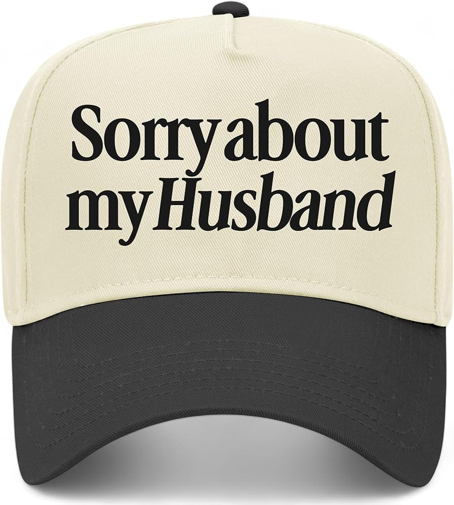 Sorry About My Husband Vintage Trucker Hat | Premium Snapback Baseball Hat for Women, Mothers, & ... | Amazon (US)
