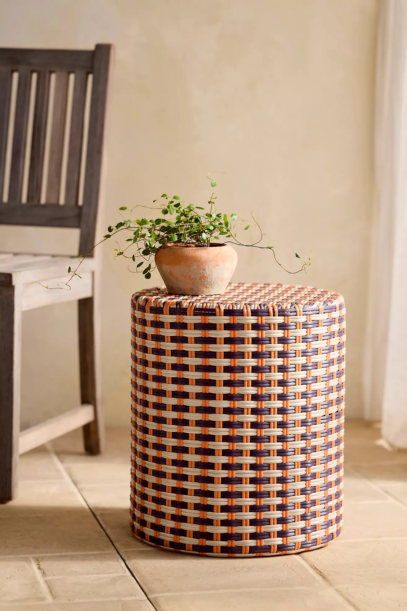 Havana Cylinder Stool, Global | Anthropologie (US)
