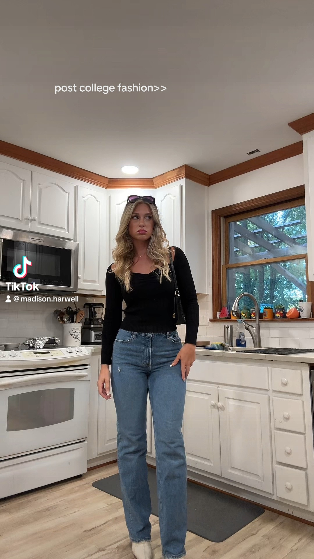 Fall fashion and revolve sweaters have my heart 🥹🫶 Also these are my fav jeans evvvverrr because I’m 5’8 and wearing heels and they still slay 💅 

#LTKbeauty #LTKSeasonal #LTKVideo