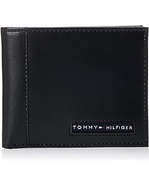 Tommy Hilfiger Men's Genuine Leather Passcase Wallet with Multiple Card Slots | Amazon (US)