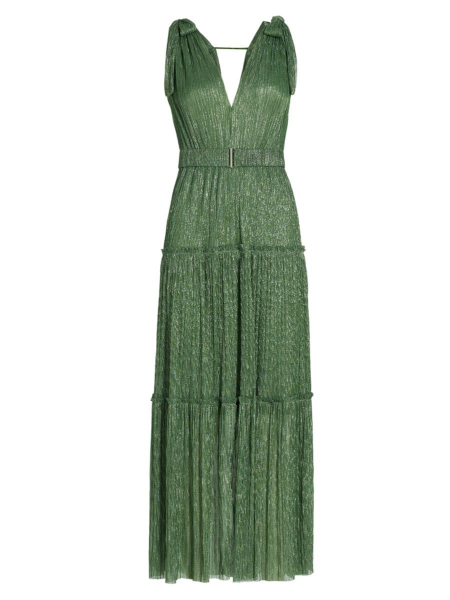 Helena Metallic Tiered Maxi Dress | Saks Fifth Avenue