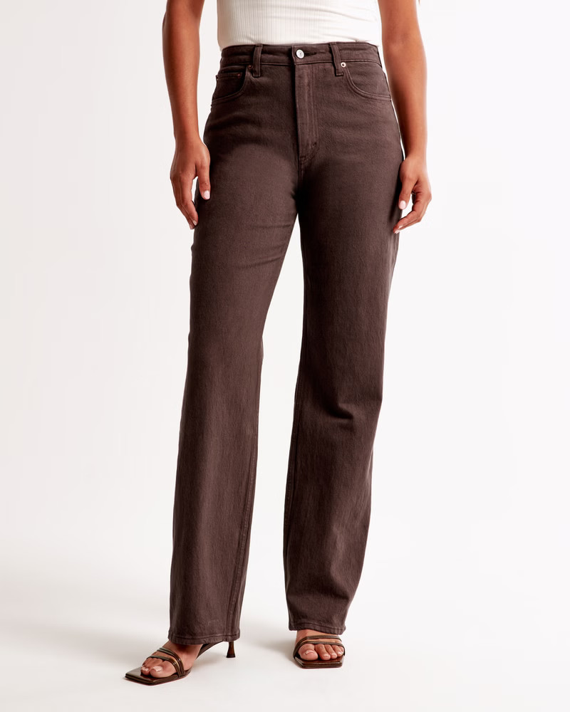 Curve Love High Rise 90s Relaxed Jean | Abercrombie & Fitch (US)