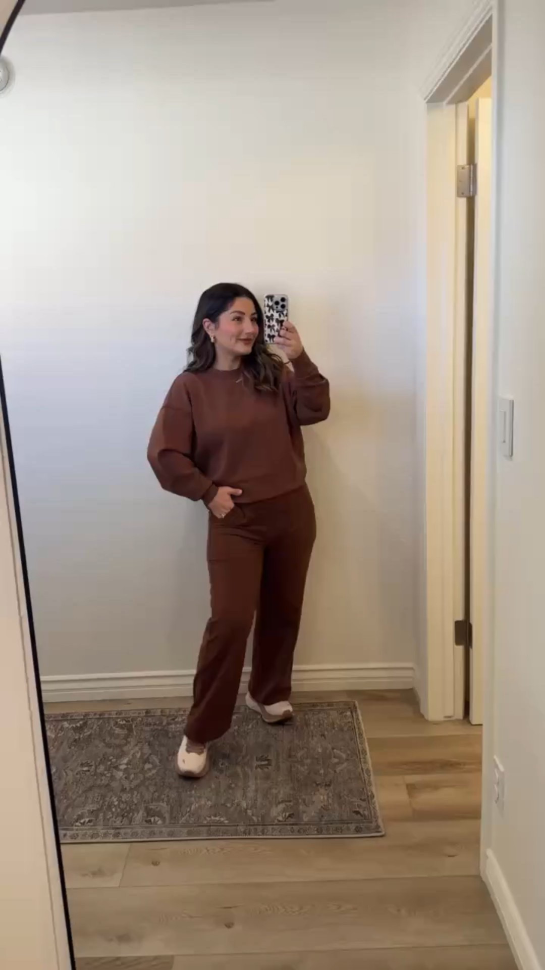 I love this set so much! The pants come in multiple lengths and are petite friendly! Plus stretchy and have nice compression in the waist! And the sweatshirt is insanely soft look alike! 

Size small! 5'0" 140lbs



#LTKPetite #LTKActive #LTKfitnessgoals