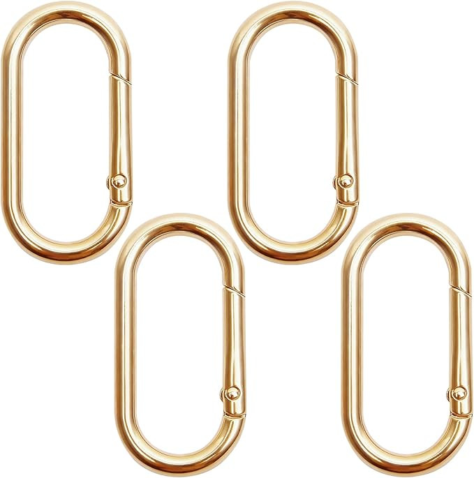 Amazon.com: 4 Pcs Oval Spring O Ring Clips,Oval Snap Clip,1.97" Alloy Snap Hooks for Purse Strap ... | Amazon (US)