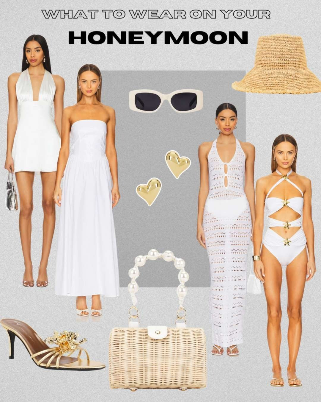 Jet-set in style ✈️💍 Whether you're heading to a tropical escape, a romantic city break, or a luxury resort, I’ve rounded up the ultimate honeymoon wardrobe from REVOLVE — and it’s giving main character energy all trip long.

From flirty white dresses and matching sets to swimwear, silky slips, and resort-ready accessories, this collection has everything you need to pack for paradise. Think effortless, elevated looks for beachside dinners, sunset strolls, and that dreamy "just married" vibe 🤍

Linked my honeymoon outfit must-haves on LTK — save this for your packing list & romantic getaway style inspo! #HoneymoonOutfits #RevolveHoneymoon #WhatToWearOnYourHoneymoon #HoneymoonPackingList #ResortWear2025 #BridalVacationLooks #LTKHoneymoon #RevolveResortStyle #JustMarriedStyle #BeachHoneymoonLooks #WhiteHoneymoonDresses #RomanticGetawayOutfits #BridalWardrobe #TravelInStyle #LuxuryHoneymoonFashion #RevolveStyleGuide #PackingForParadise #HoneymoonFashionInspo #LTKBridalStyle 

 #LTKSwim #LTKTravel #LTKWedding