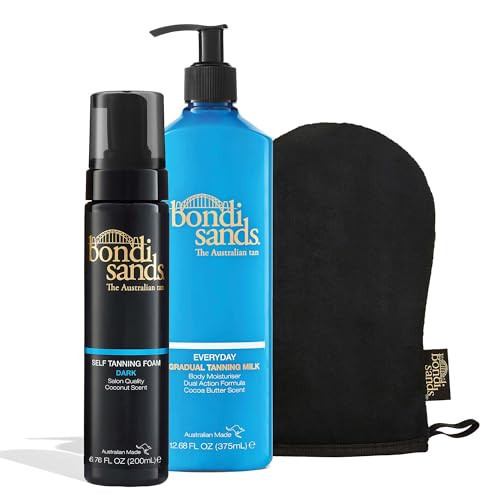 Bondi Sands Tan + Maintain Kit | Includes Dark Self Tanning Foam, Mitt, and Everyday Gradual Tanning Milk for a Long-Lasting Tan ($57 Value) | Amazon (US)