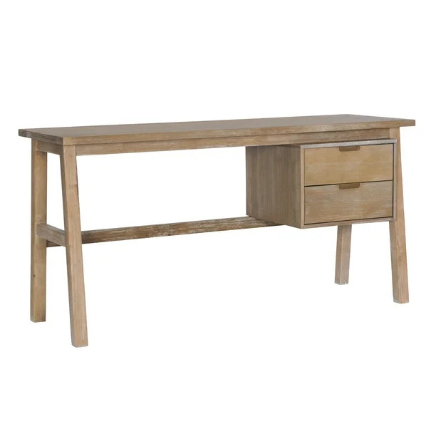 Linon Home Decor DK100NAT01U 30 x 60 x 20 in. Klein Natural Side Storage Desk | Walmart (US)