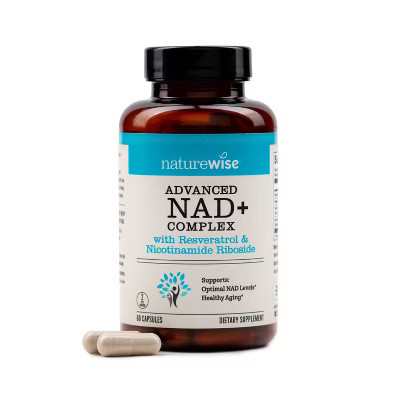 NatureWise NAD+ Support Complex - Nicotinamide Riboside + Resveratrol to Support NAD+ for Healthy Aging + Clinically Tested Quercefit 60 Capsules | Target