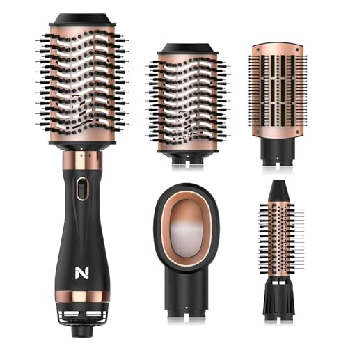 Natrial Hair Dryer Brush Blow Dryer Brush in One Hot Air Brush for Drying and Straightening, Volumizer Multi-Styler Smooth Curls for All Hair Types, Frizz-Free Blowout Brush for Salon Quality | Amazon (US)