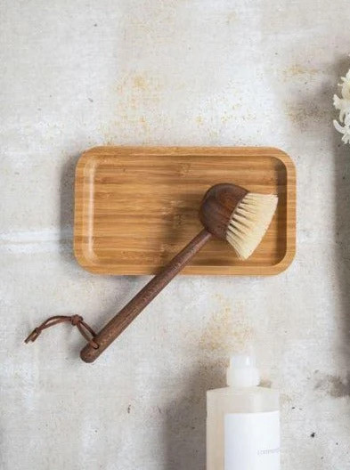 Beech Wood Brush with Leather Tie | Cloth + Cabin