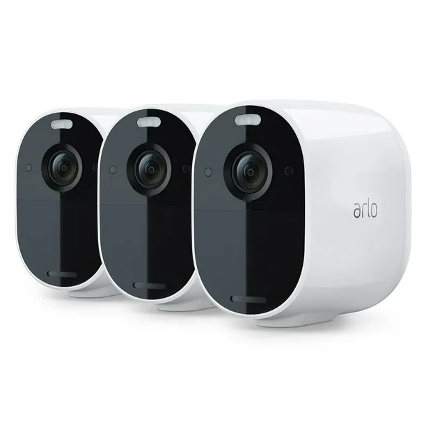 Arlo Essential Spotlight Wireless Security Camera - 3 Pack - 1080p Video Color Night Vision, Whit... | Walmart (US)