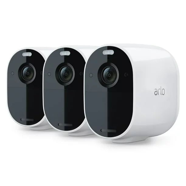 Arlo Essential Spotlight Wireless Security Camera - 3 Pack - 1080p Video Color Night Vision, Whit... | Walmart (US)