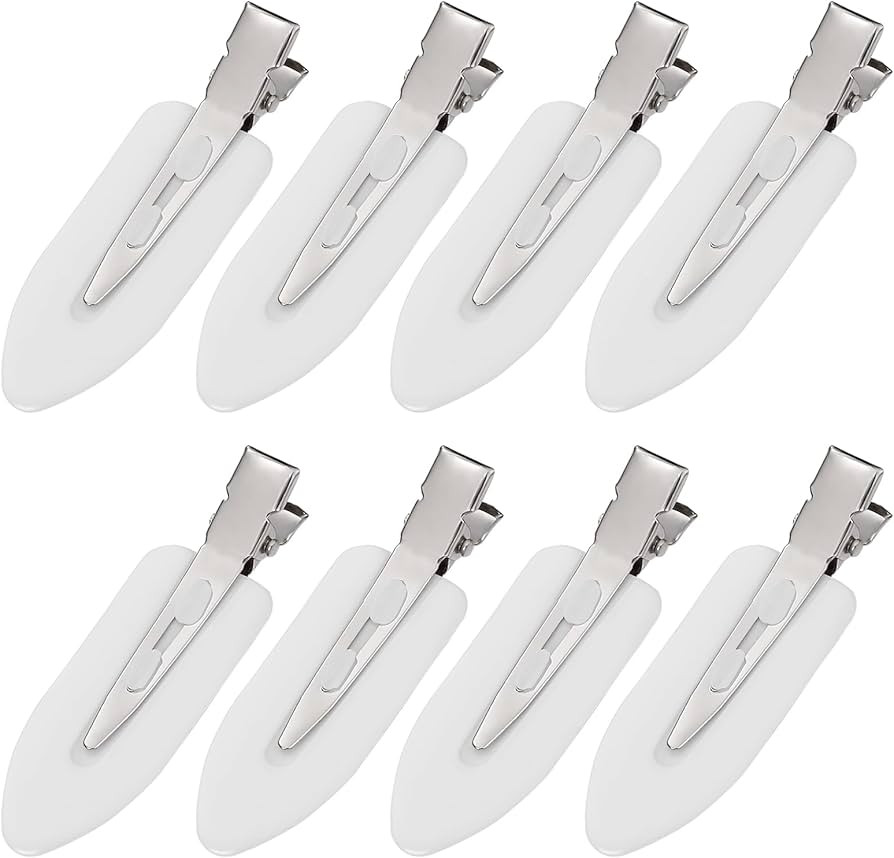 MADHOLLY 8Pcs No Bend No Crease Hair Clips - Styling Duck Bill Clips Alligator Hair Barrettes for... | Amazon (US)