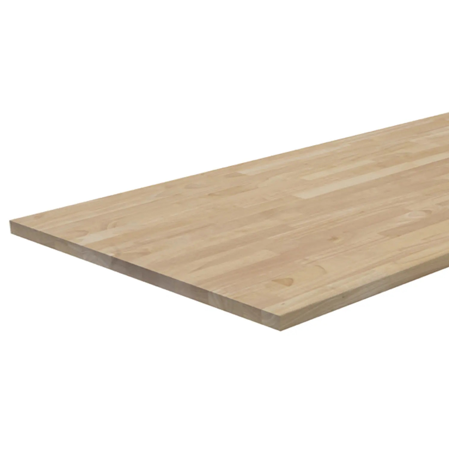 allen + roth Unfinished 10-ft x 25-in x 1.5-in Finger-Jointed Natural Hevea Wood Butcher block Countertop in Brown | 53897 | Lowe's