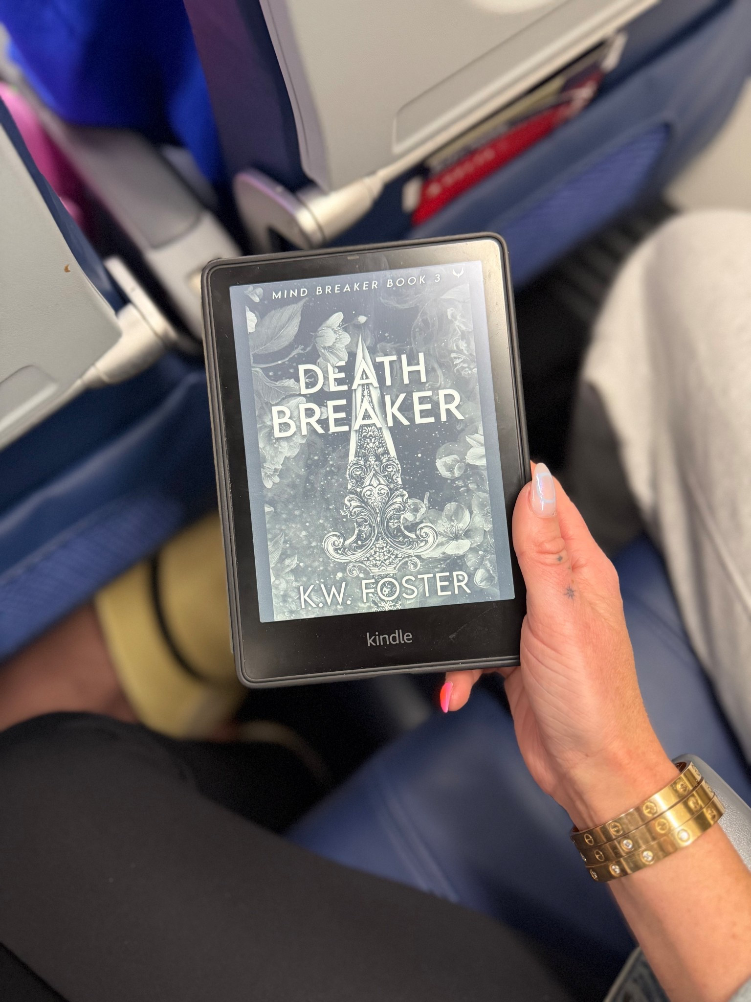 Currently reading death breaker by KW Foster, the third book in the mind breaker series 
Dark romance adventure novels  